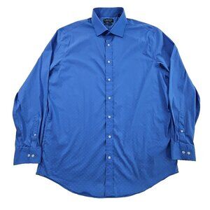 Lauren Ralph Lauren Green Label Shirt Men's 17 1/2 - 36/37 EUC Blue Paisley Luxe